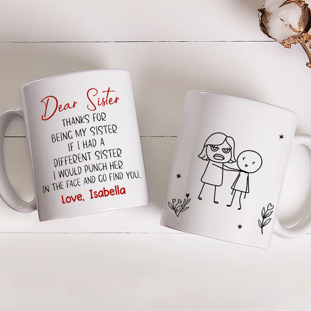 Custom Christmas & Birthday Gift for Brother & Sister • Stop Being Friend - Personalized Coffee Mug
