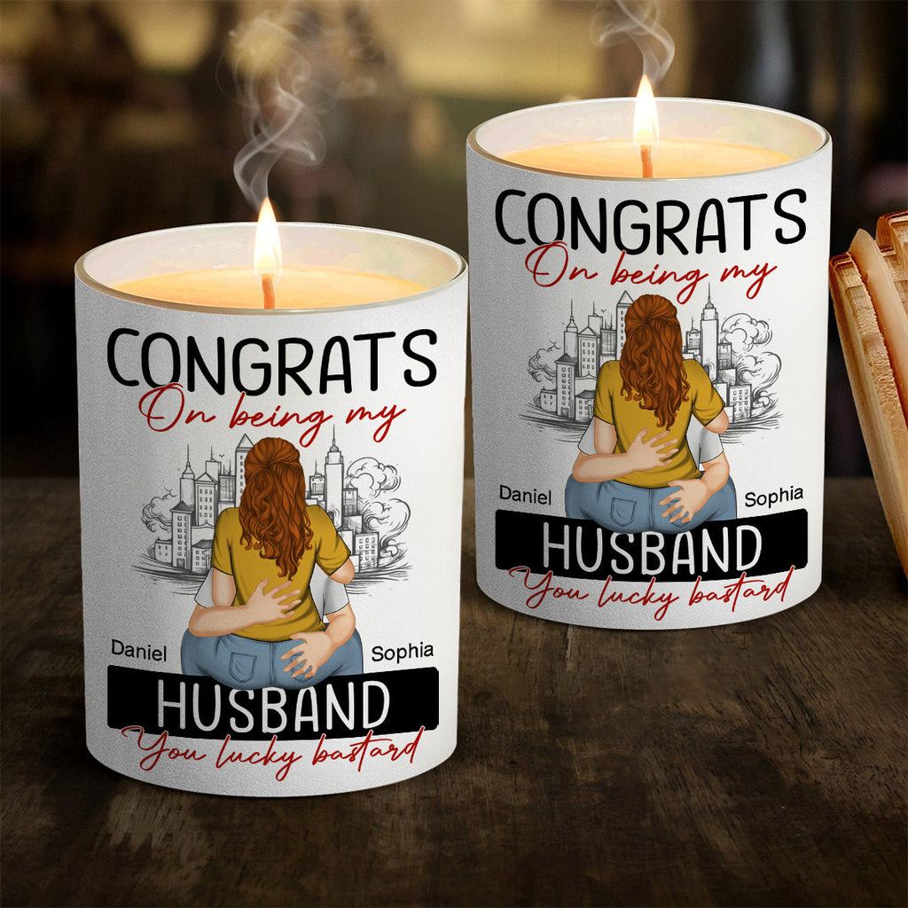 Congrats On Being My Boyfriend - Personalized Candle