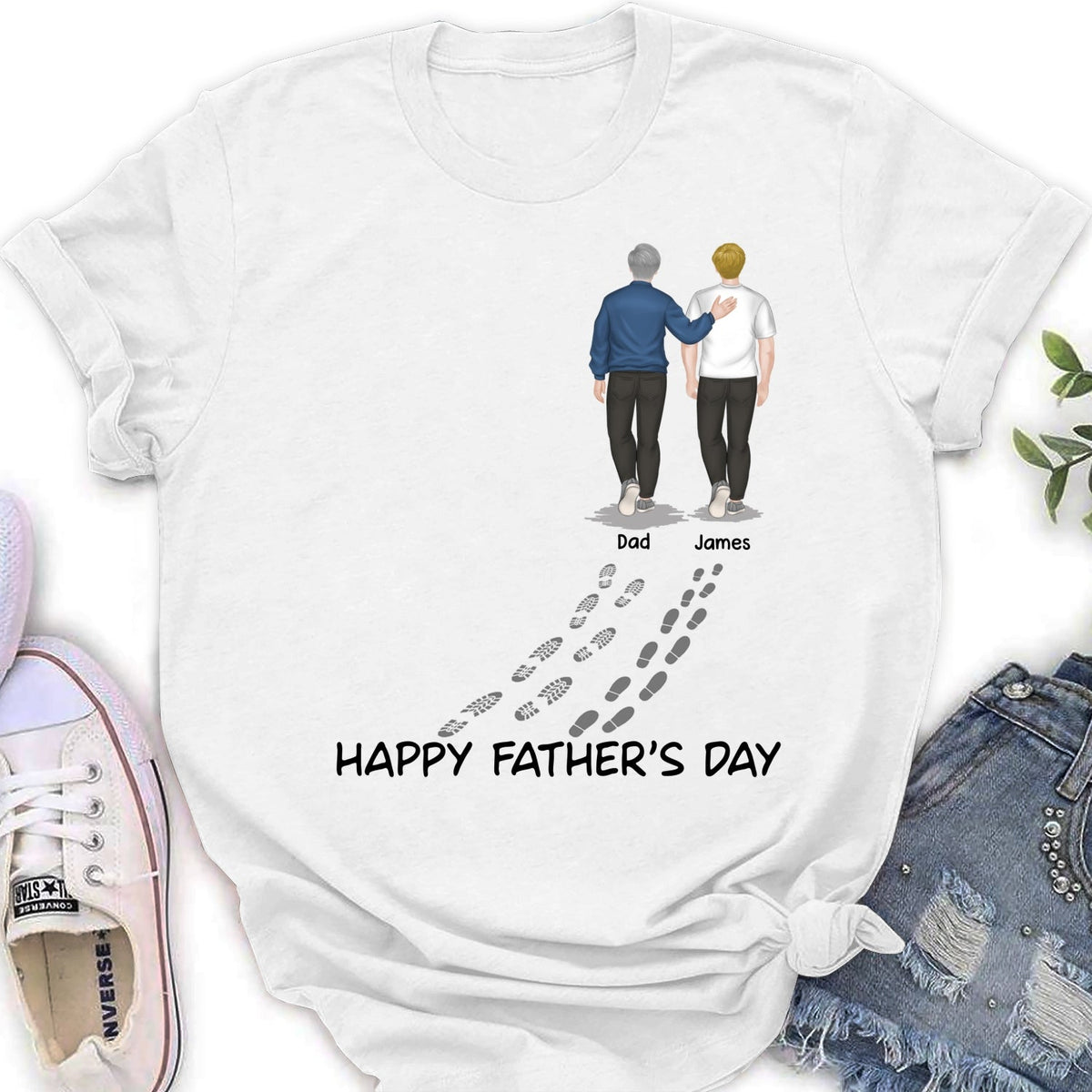 Custom Father's Day, Special Gift for Dad & Grandpa • My Dad Is My Hero - Personalized Shirt
