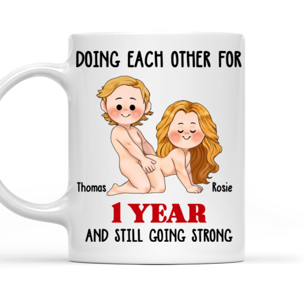 Custom Anniversary Keepsake Gifts For Couple • Doing Each Other - Personalized Coffee Mug