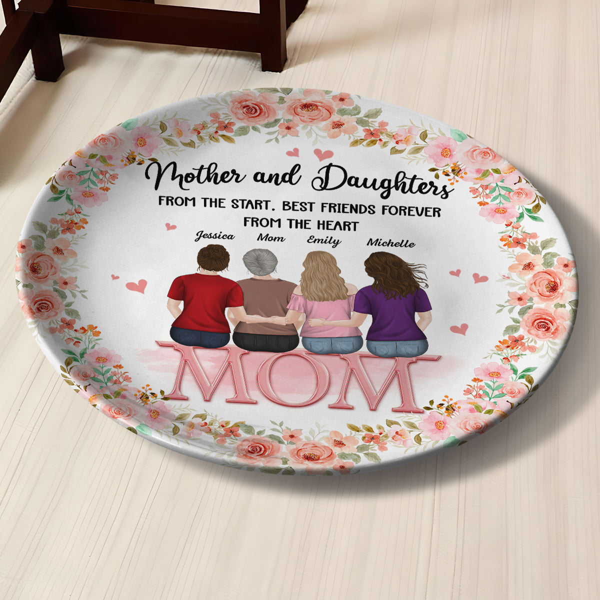 Mother And Daughter - Personalized Plate