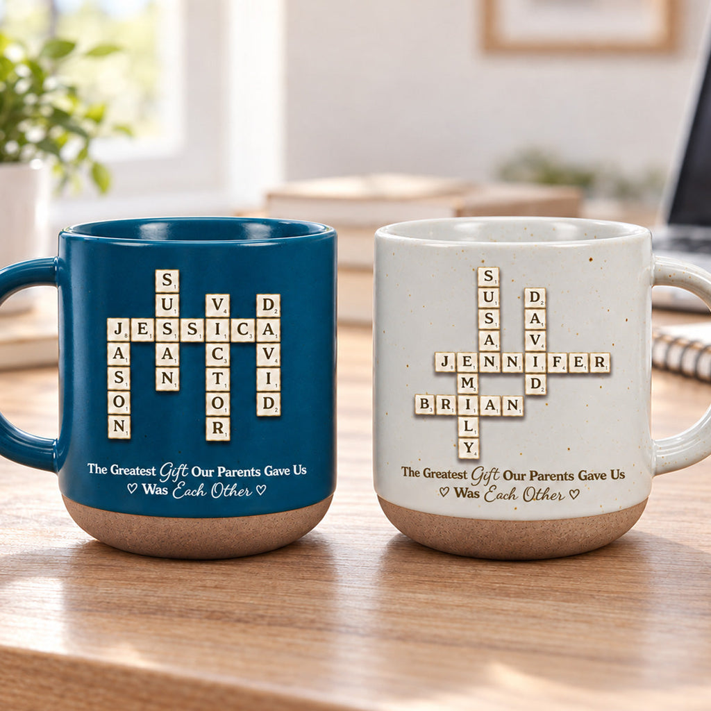 Custom Christmas & Birthday Gift for Brother & Sister • Together Is The Greatest Gift - Personalized Pottery Mug