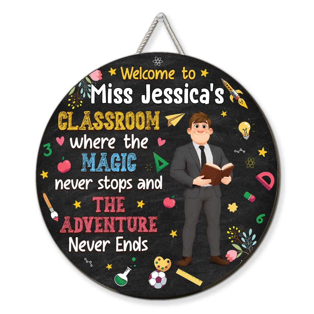 Custom Home & Wall Decor, Birthday & Christmas Gift • Lovely Class - Personalized Wood Sign