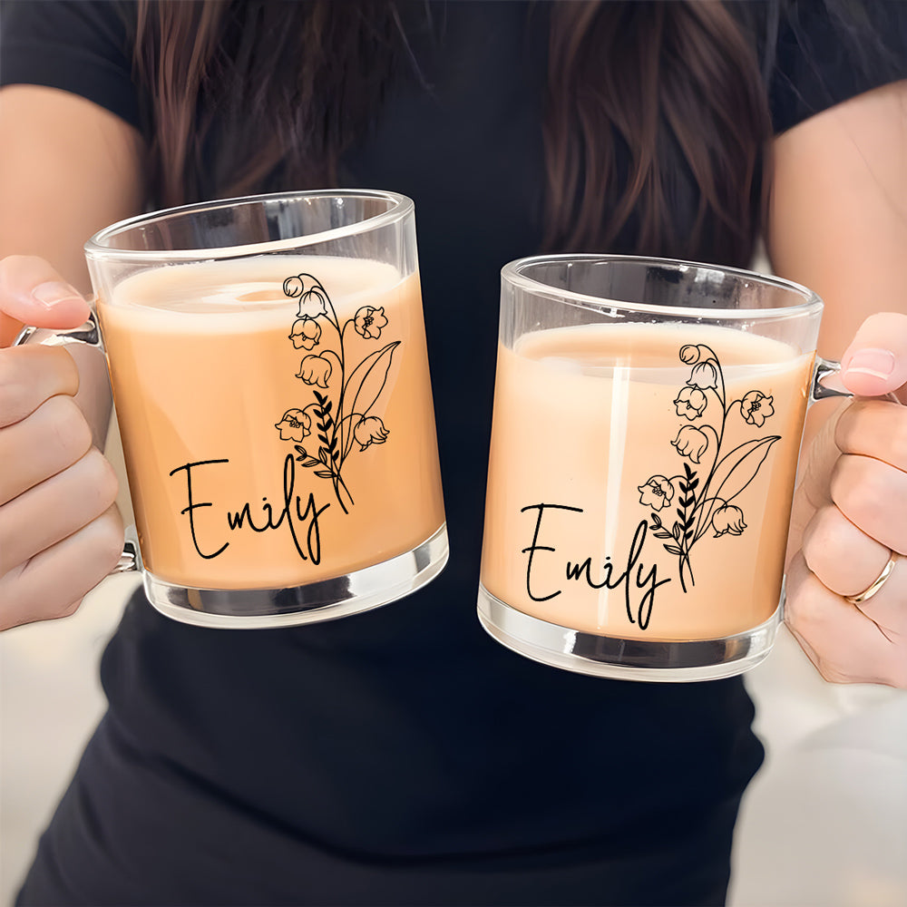 Custom Best Friend, Christmas & Birthday Friendship Keepsake Gift • Live Life In Full Bloom - Personalized Glass Mug