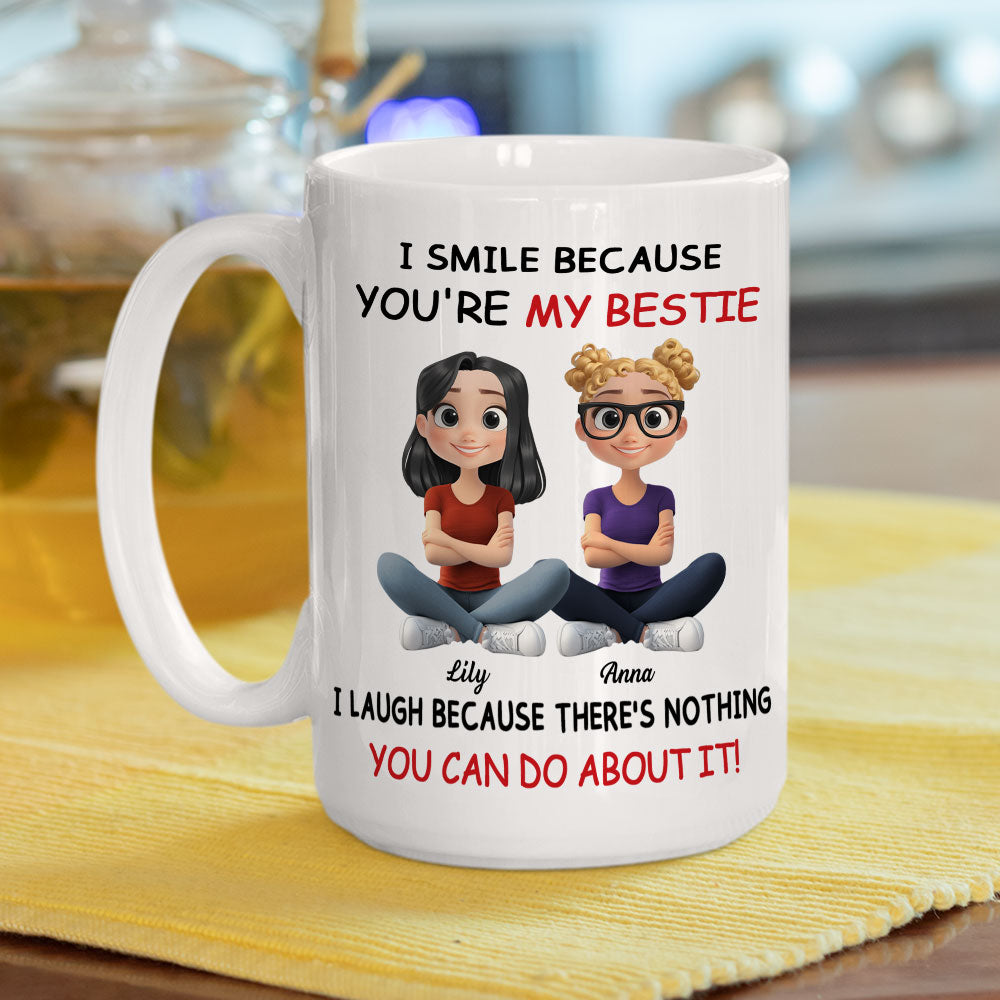Custom Best Friend, Christmas & Birthday Friendship Keepsake Gift • My Best Besties Ever - Personalized Coffee Mug