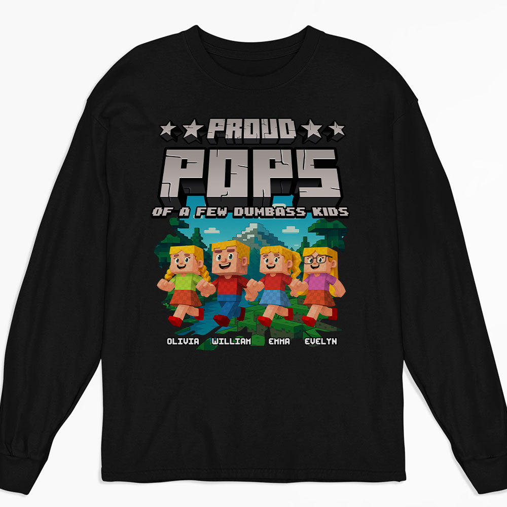 Custom Father's Day, Special Gift for Dad & Grandpa • Proud Grandfather Of Few Kids - Personalized Shirt