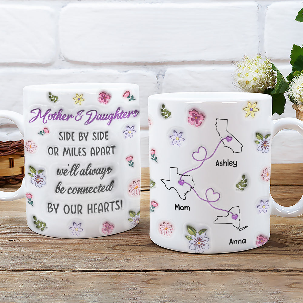 Custom Christmas & Birthday Gift for Mom • Mom And Daughter Unbreakable Bond - Personalized 3D Inflated Effect Mug