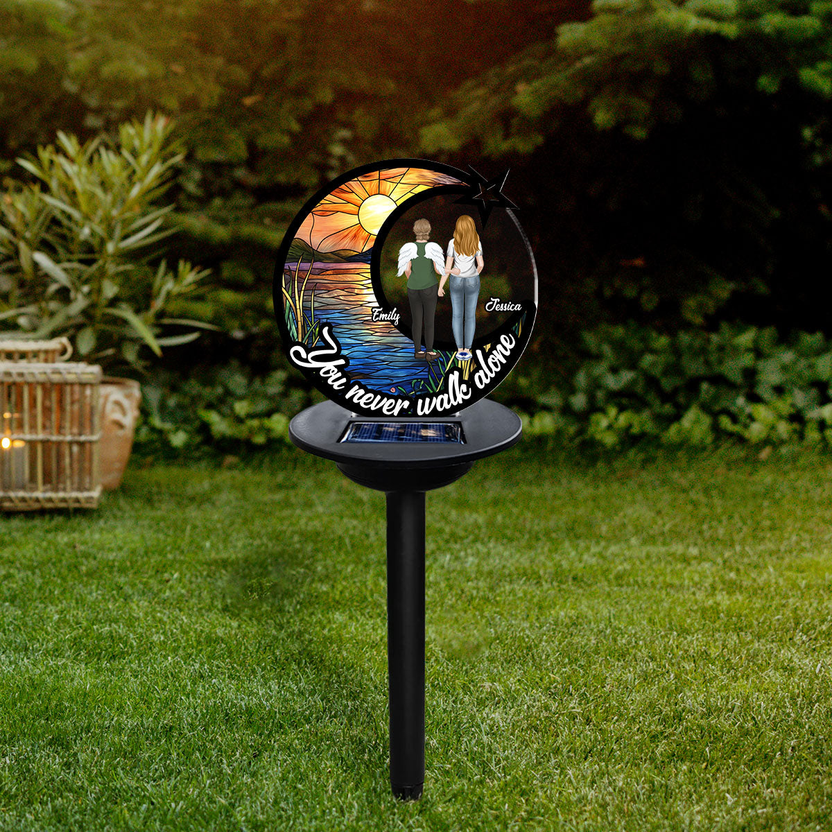 You Never Walk Alone - Personalized Solar Light