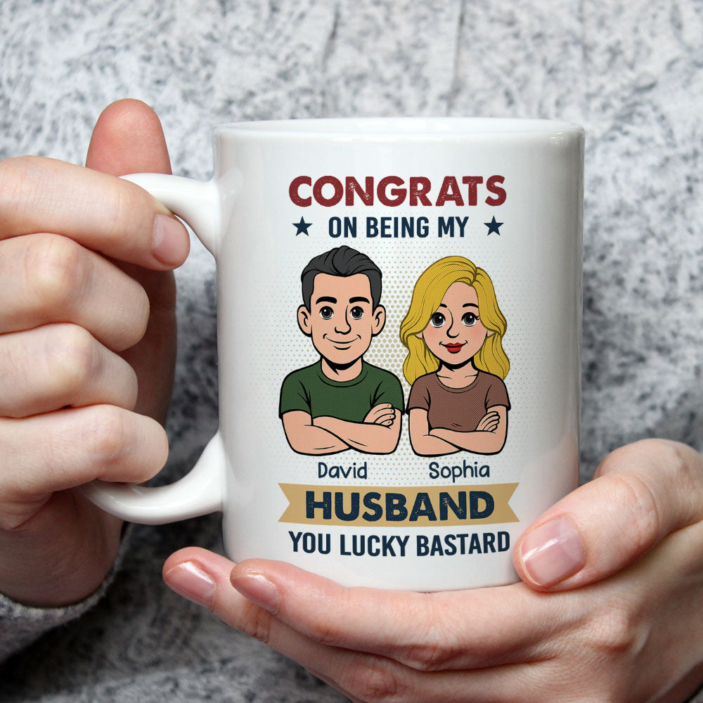 Custom Anniversary Keepsake Gifts For Couple • Congrats On Being Mine - Personalized Coffee Mug