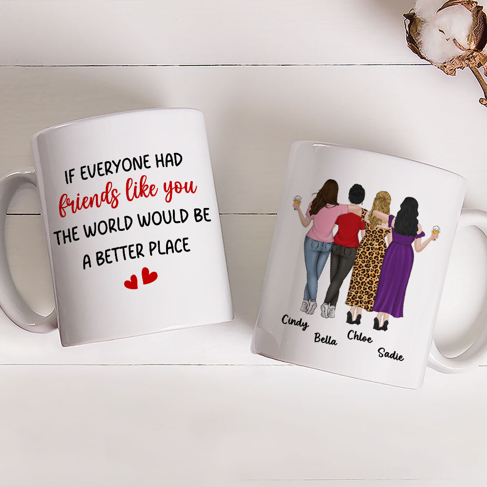 Custom Best Friend, Christmas & Birthday Friendship Keepsake Gift • Friends Like You - Personalized Coffee Mug