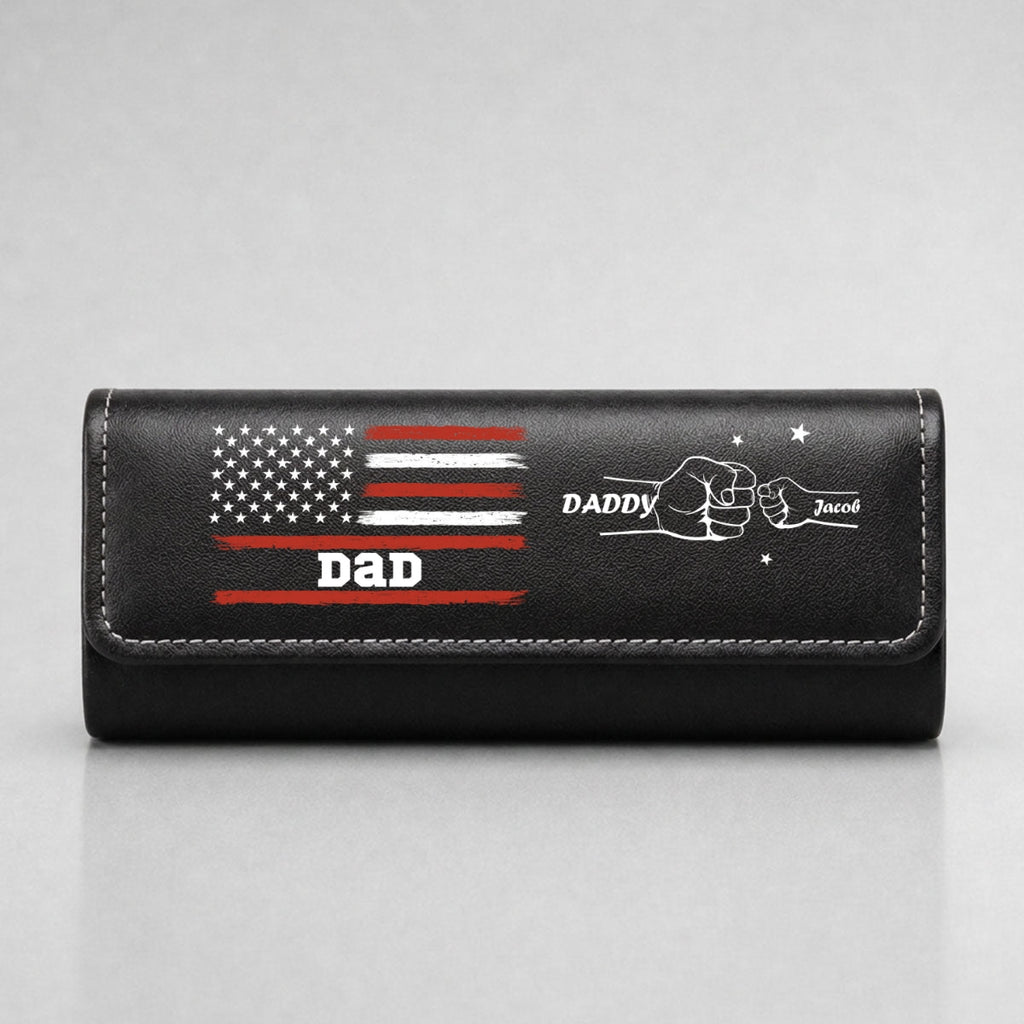 Papa Forever - Personalized Leather Eyeglass Case