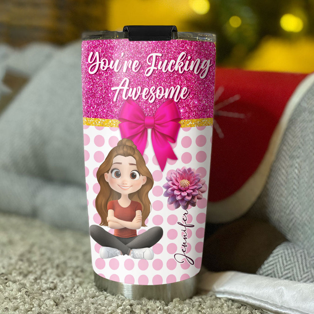 Custom Christmas Birthday Gifts For Best Friend • You Are Awesome My Friend - Personalized Tumbler