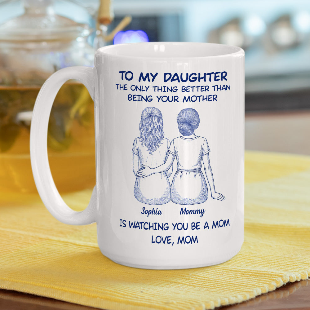 Custom Christmas & Birthday Gift for Daughter • You Became Everything I Dreamed - Personalized Coffee Mug