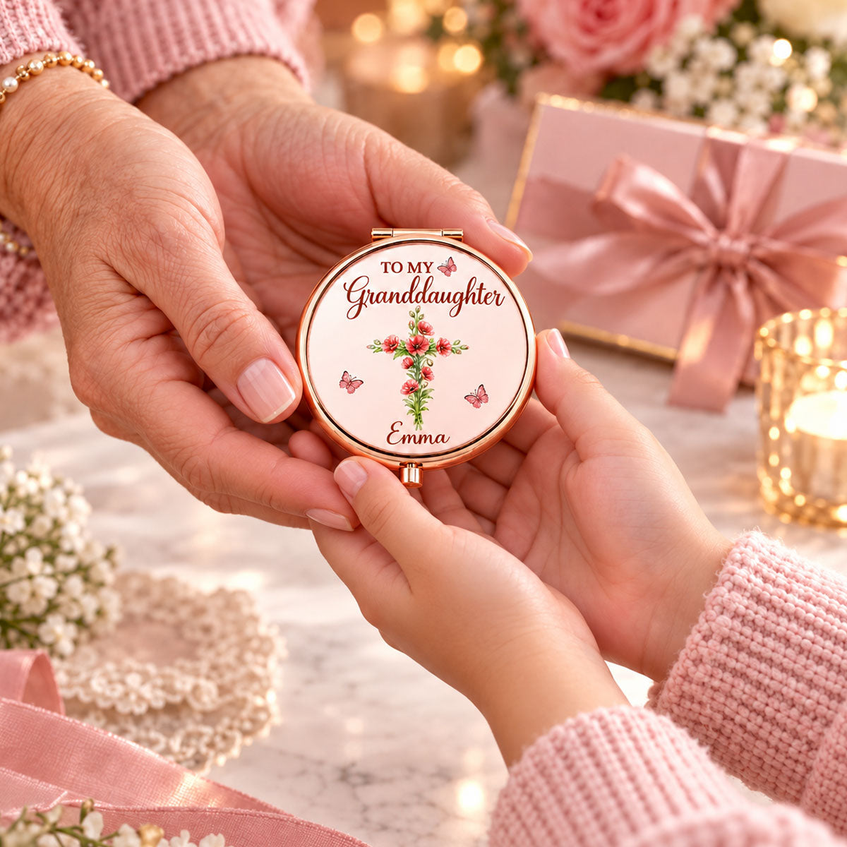 My Joy Forever - Personalized Compact Mirror