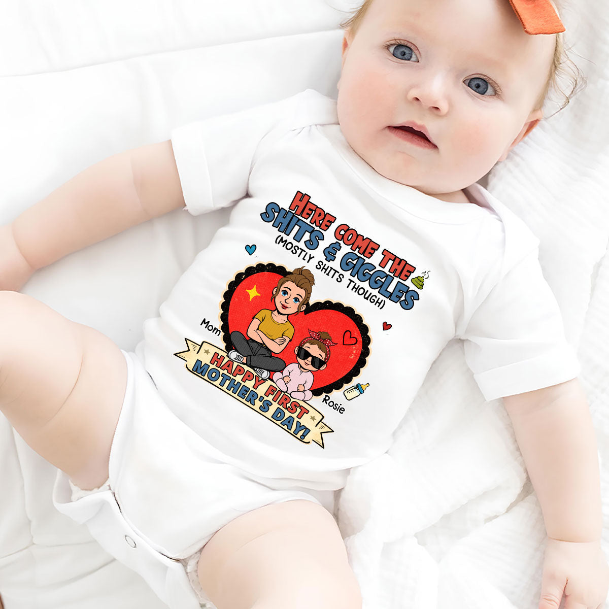 Here Come The Giggles - Personalized Baby Onesie