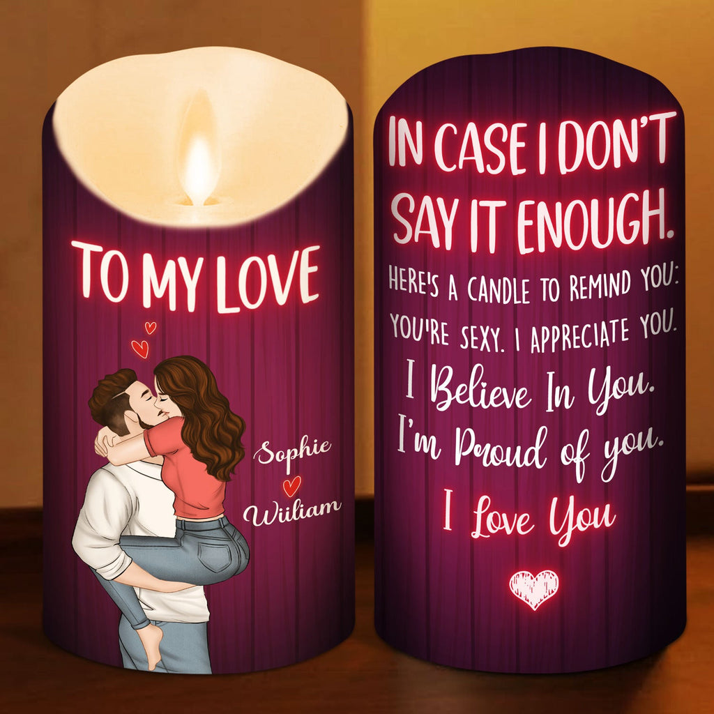 To My Love - Personalized LED Candle