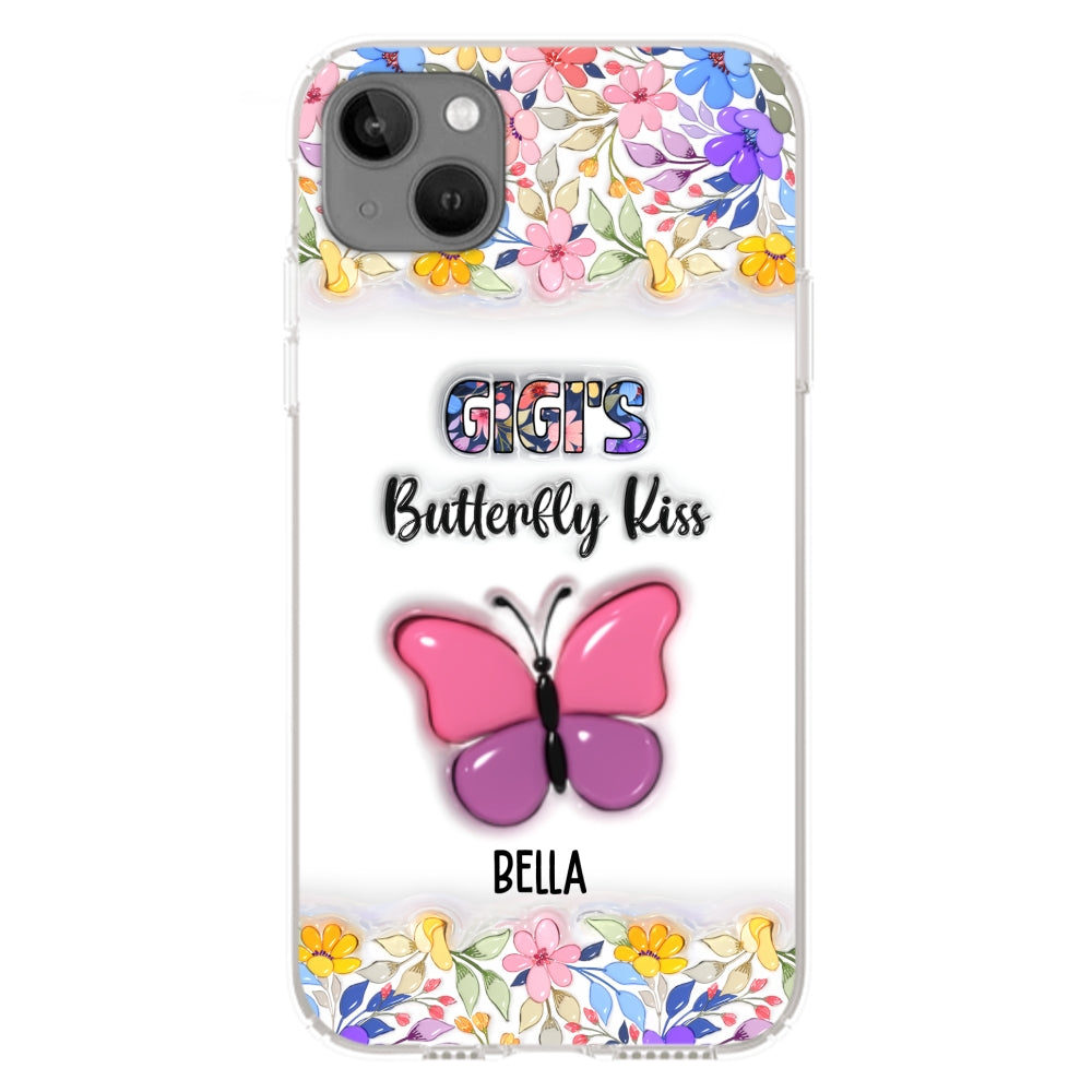 Butterfly Kisses - Personalized 3D Inflated Effect Phone Case