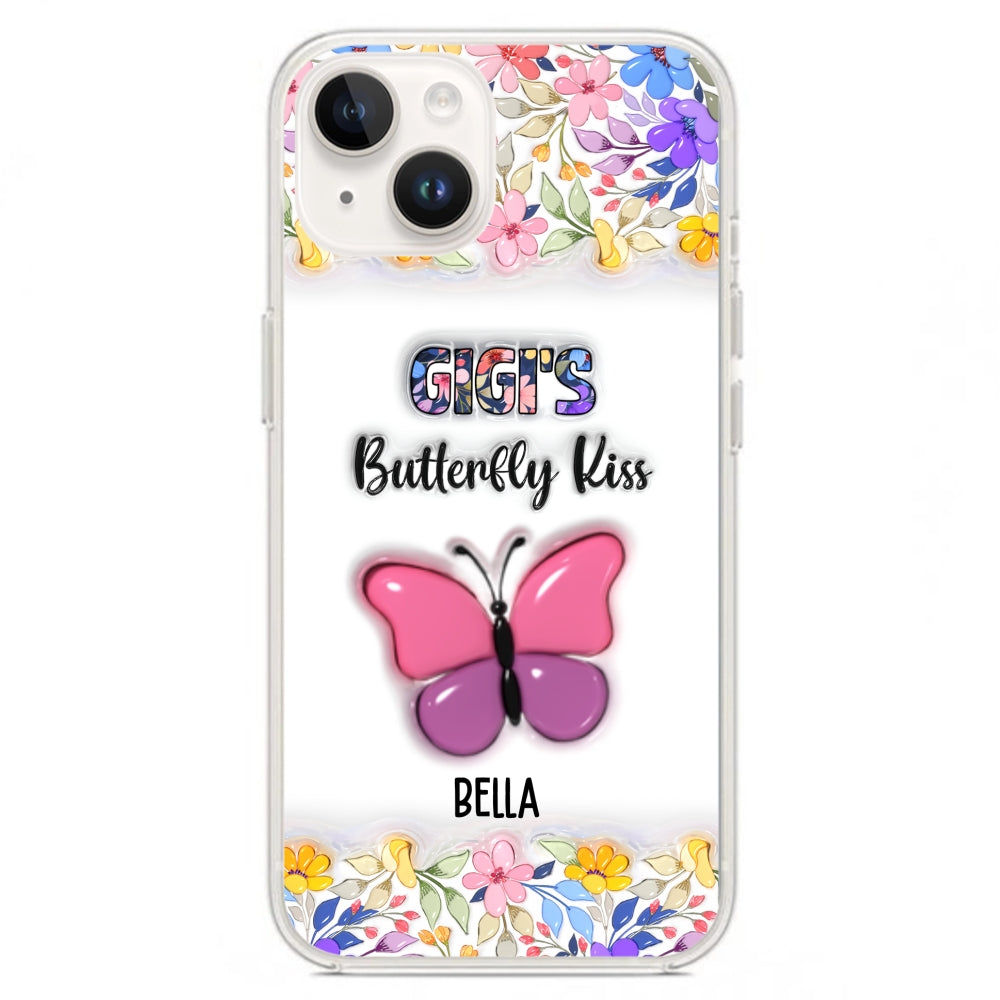 Butterfly Kisses - Personalized 3D Inflated Effect Phone Case