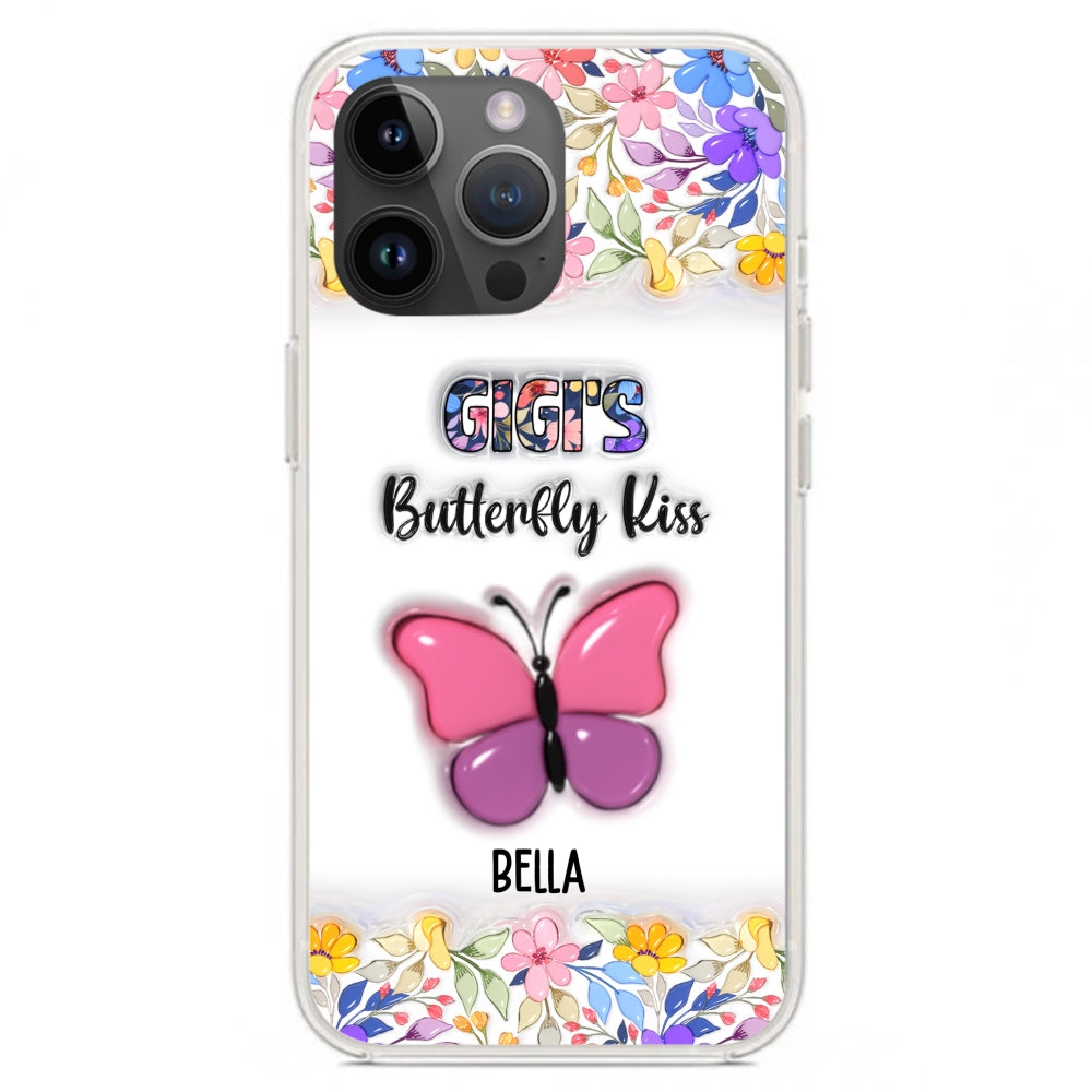 Butterfly Kisses - Personalized 3D Inflated Effect Phone Case
