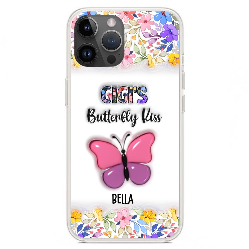 Butterfly Kisses - Personalized 3D Inflated Effect Phone Case