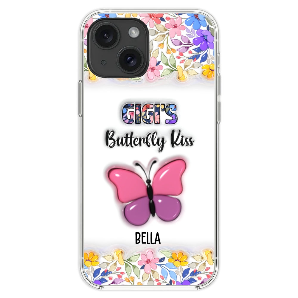 Butterfly Kisses - Personalized 3D Inflated Effect Phone Case