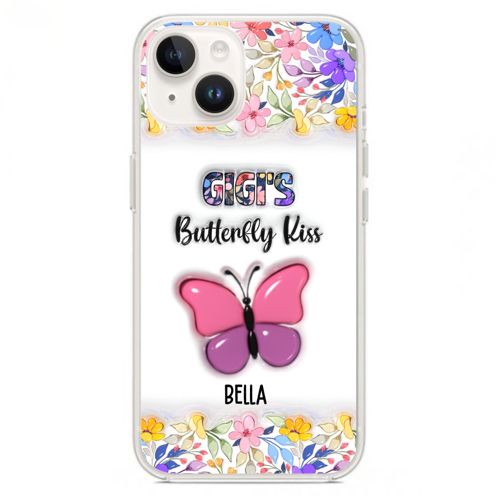 Butterfly Kisses - Personalized 3D Inflated Effect Phone Case