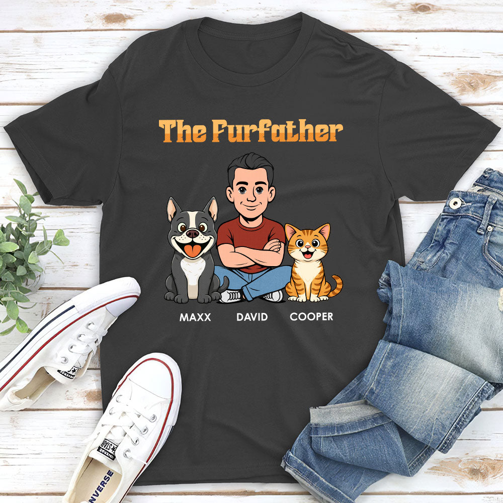 Custom Christmas & Birthday Keepsake Gift • The Furfather Retro - Personalized Shirt