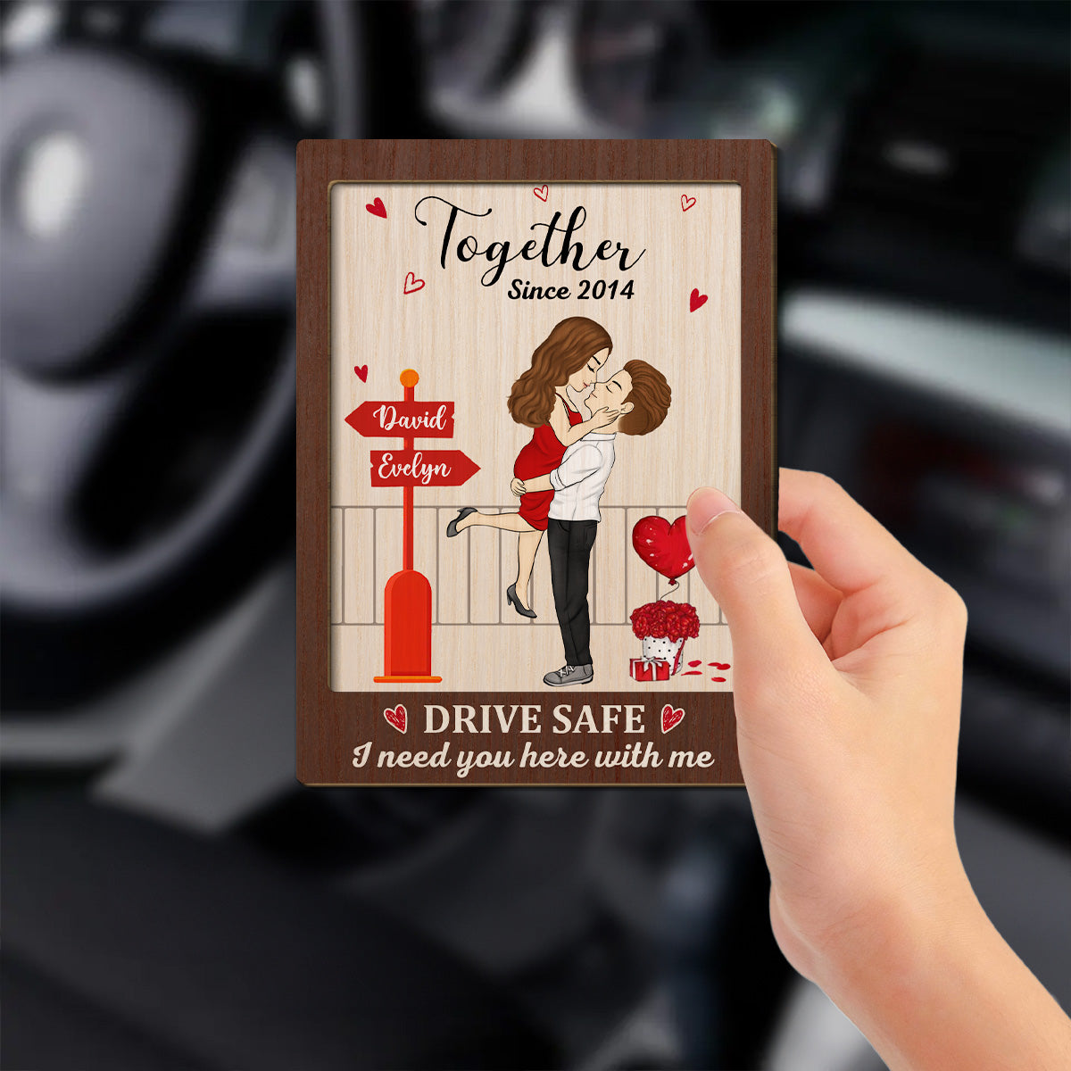 Love You So - Personalized Car Visor Clip