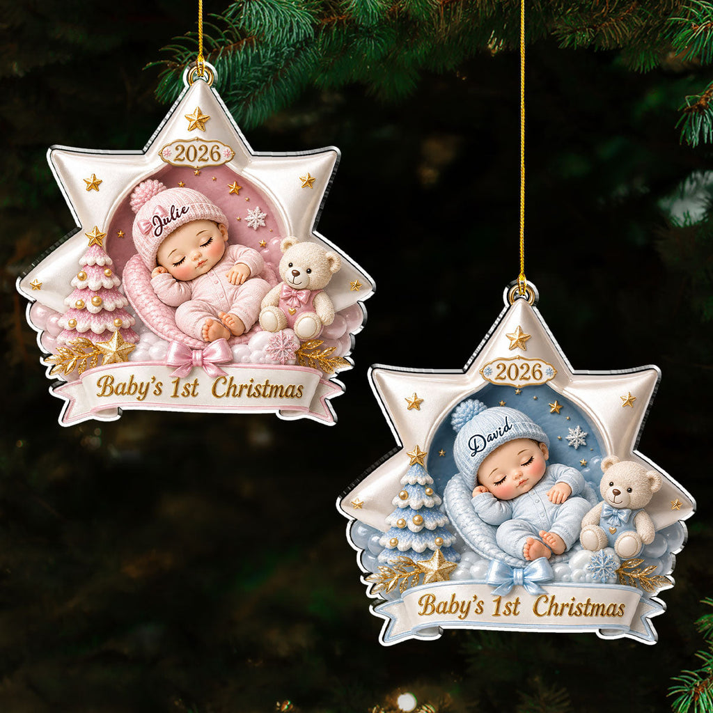 Born For Christmas Magic - Personalized 3D Effect Acrylic Ornament