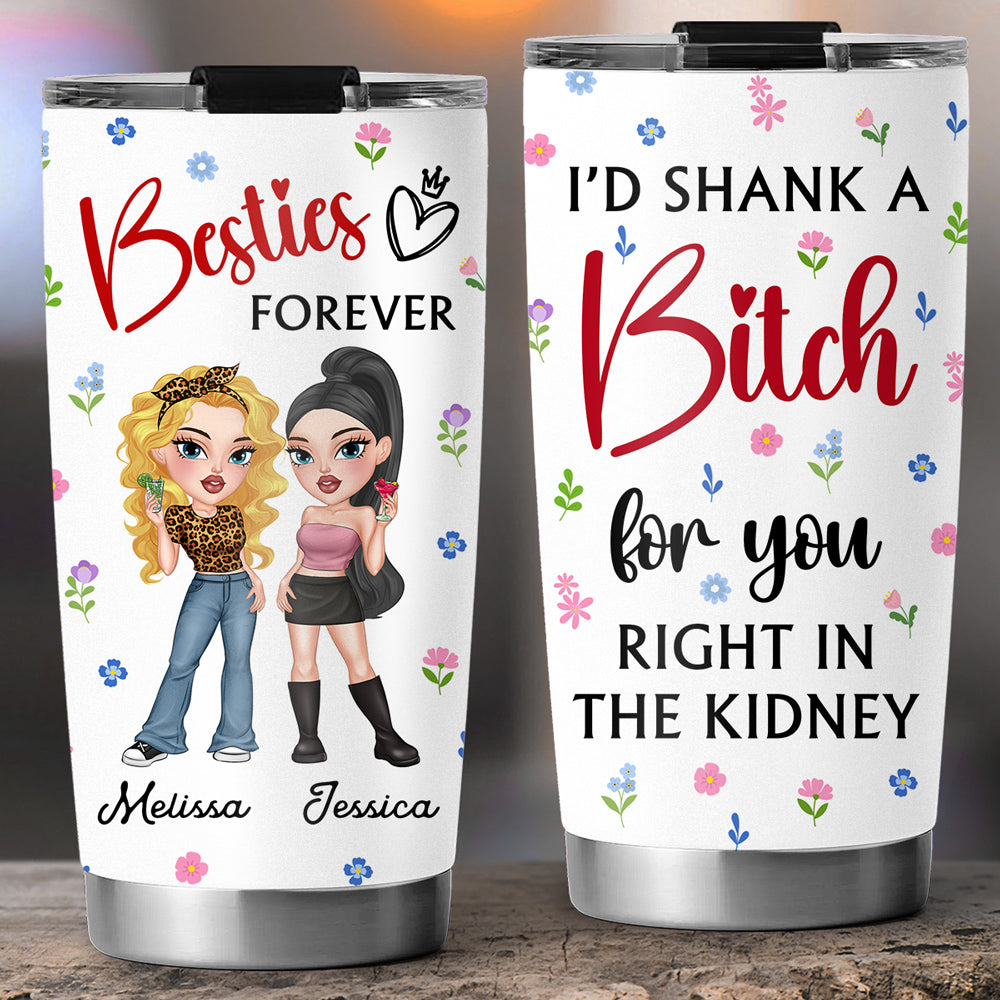 Custom Christmas Birthday Gifts For Best Friend • My Crazy Best Friend - Personalized Tumbler