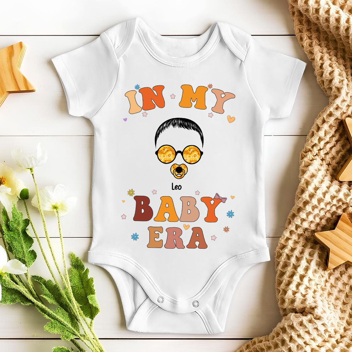Custom Christmas & Birthday Gift for Mom, Grandma • In My Mom Era - Personalized T-shirt And Onesie