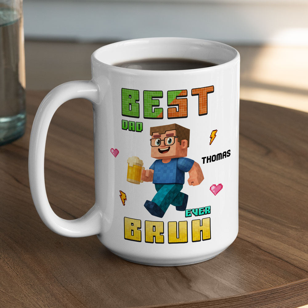 Custom Father's Day, Special Gift for Dad & Grandpa • Best Bruh - Personalized Coffee Mug
