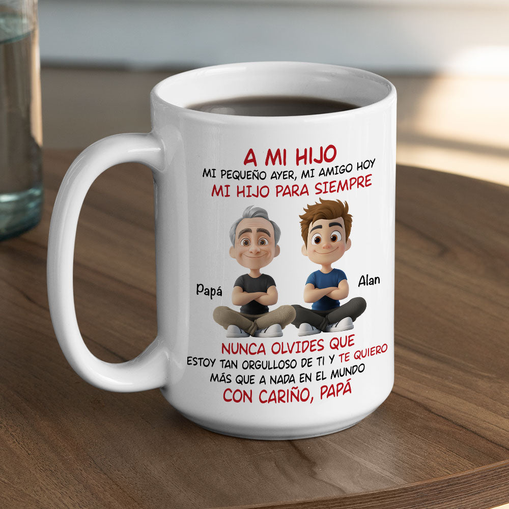 Custom Christmas & Birthday Gift for Son • Mi Hijo Para Siempre - Taza Personalizada