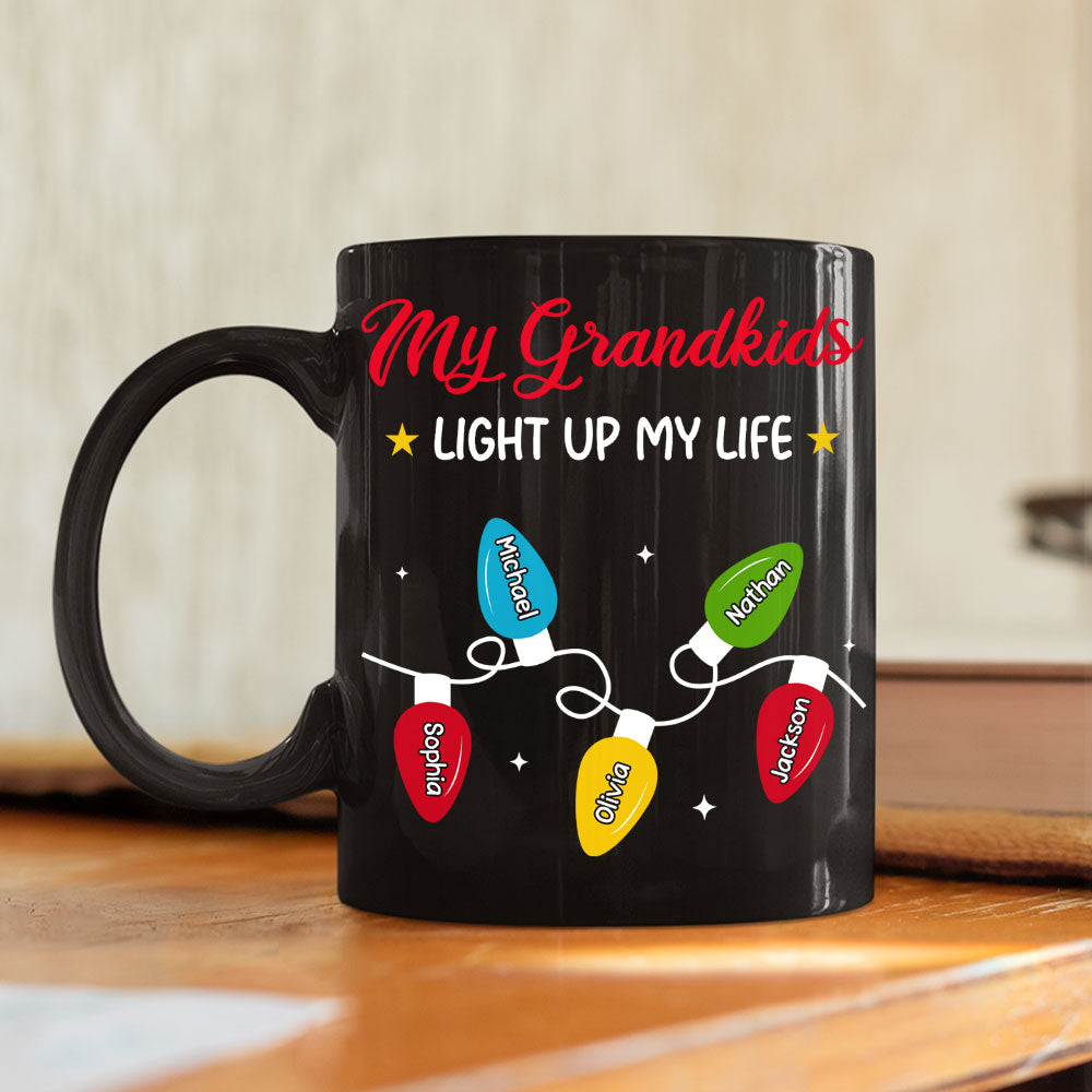Custom Christmas & Birthday Gift For Grandma • Grandma Life - Personalized Coffee Mug
