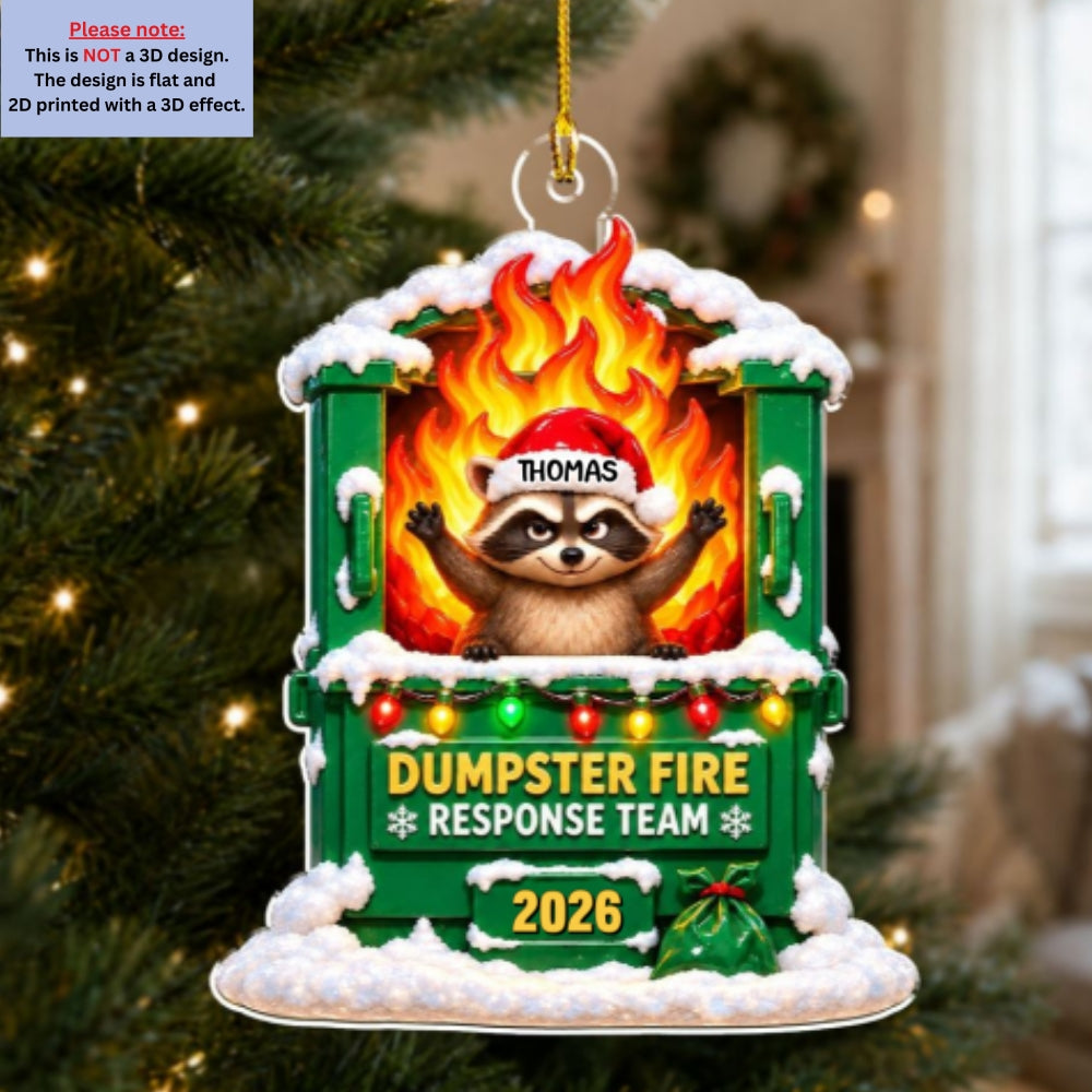 Custom Coworker Christmas Ornament, Team Appreciation Gift •  Office Chaos Response Team - Personalized Acrylic Ornament