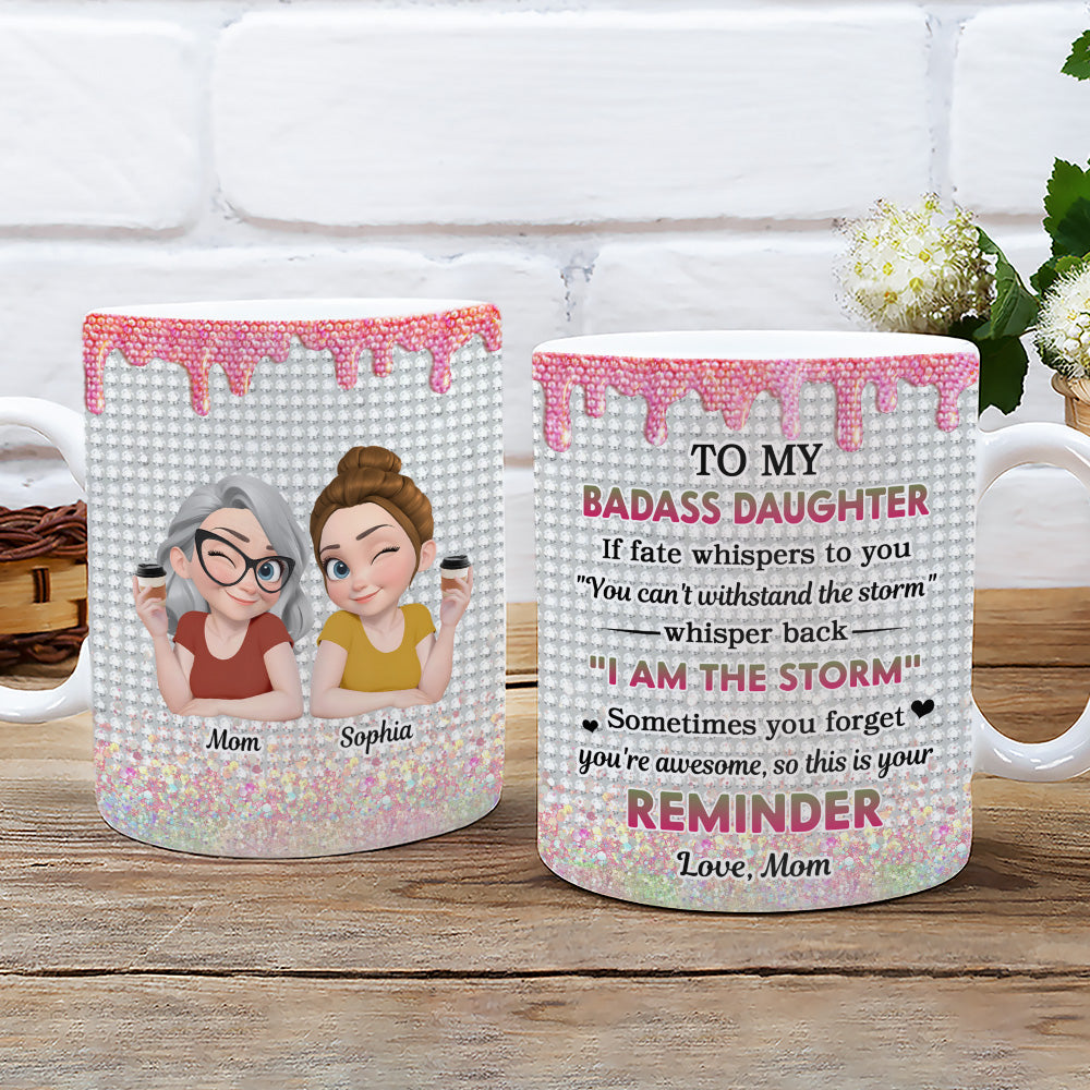 Custom Christmas & Birthday Gift for Daughter • Granddaughter Who Breaks Barriers - Personalized Coffee Mug