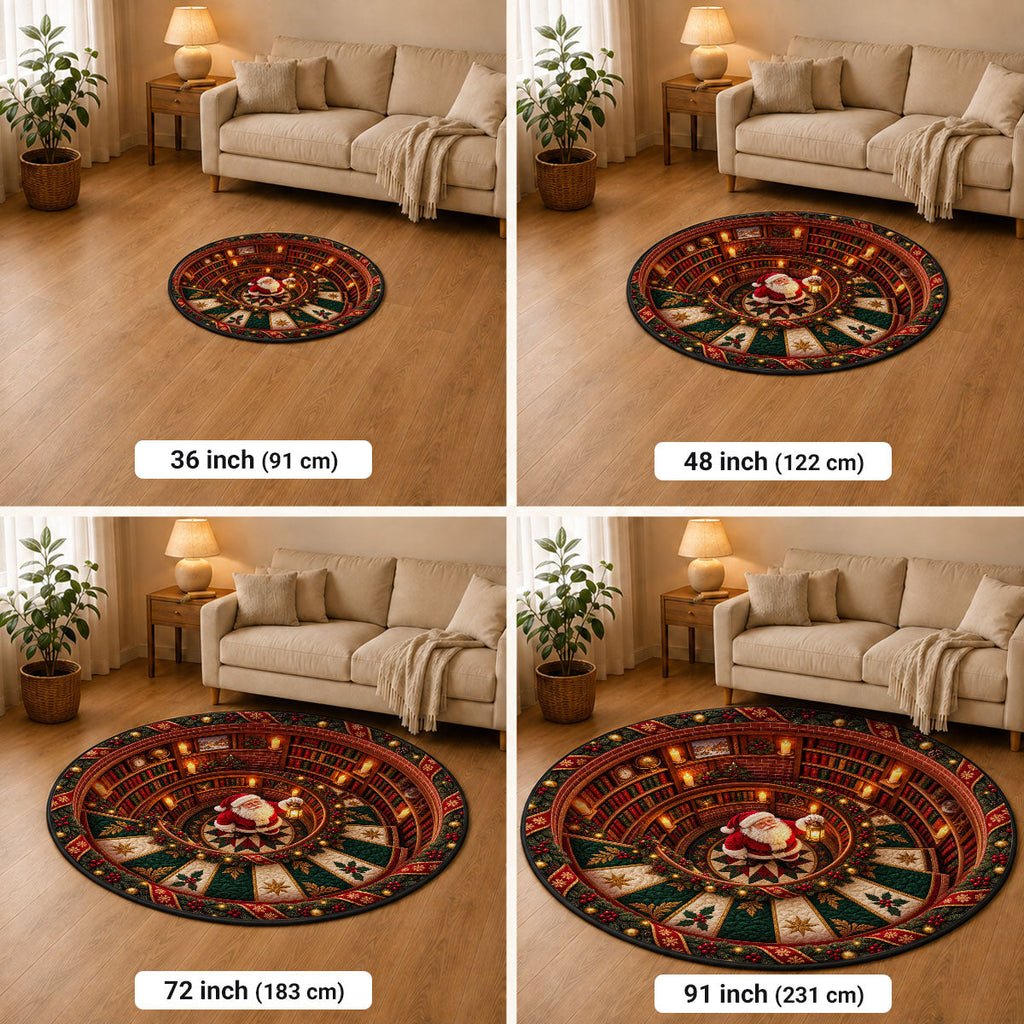 Christmas Cozy Home - Personalized Quilted Mat