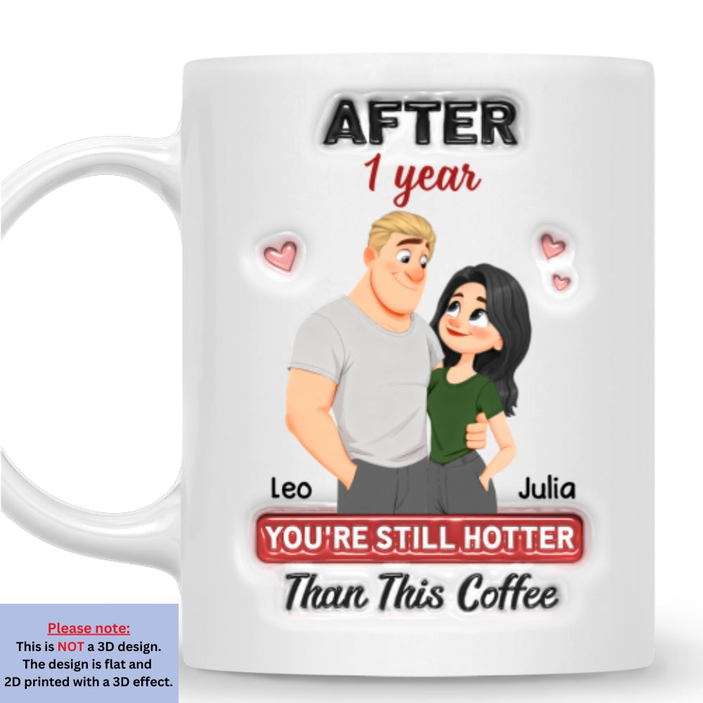 Custom Anniversary Keepsake Gifts For Couple • Love Is You - Personalized 3D Inflated Effect Mug