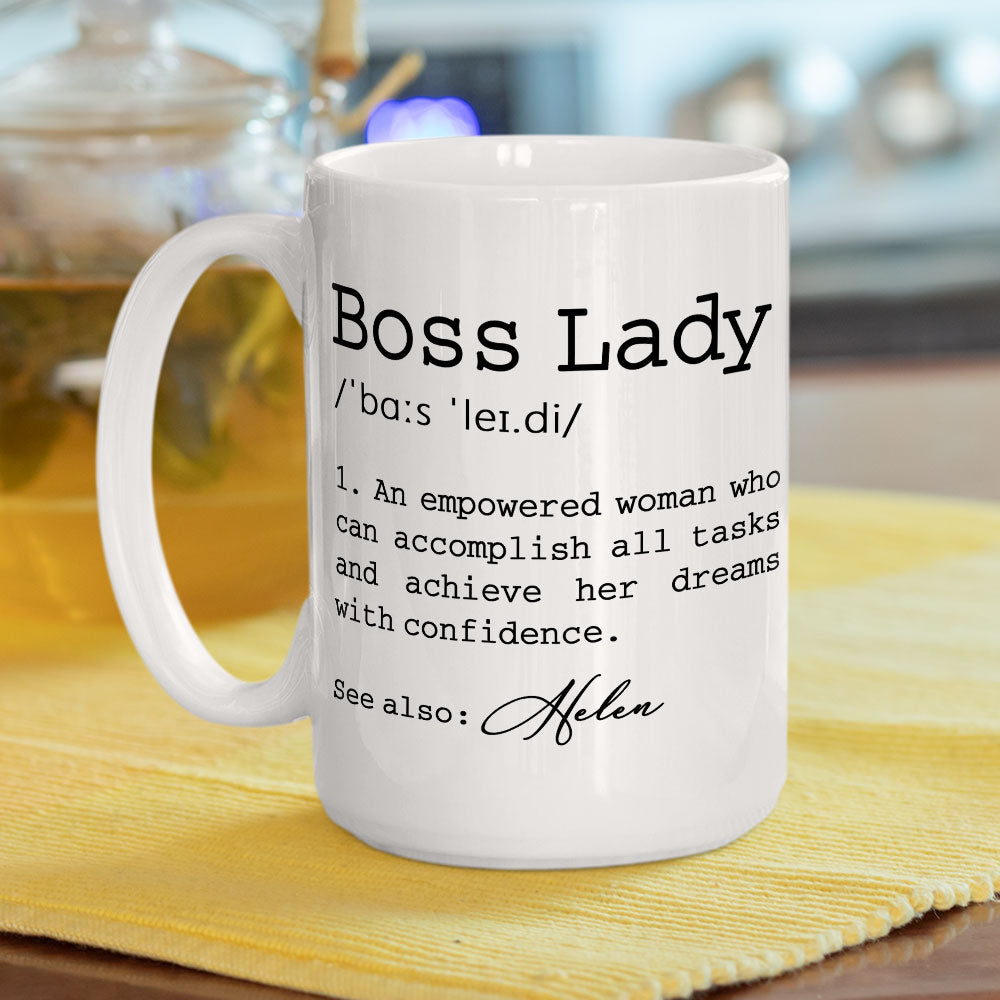 Custom Coworker, Christmas & Birthday Team Appreciation Gift • She Turns Goals Into Gold - Personalized Coffee Mug