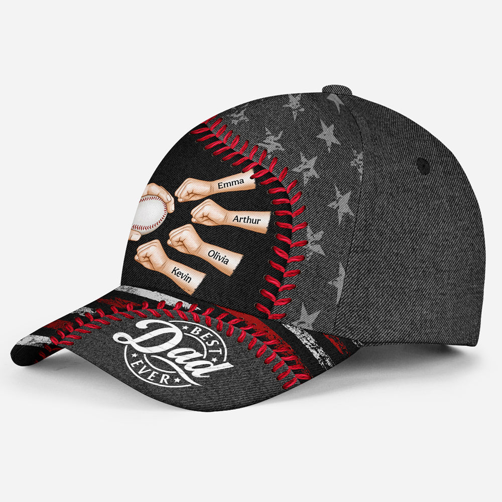 A Baseball Dad Power Is Fueled by Love - Personalized Classic Cap