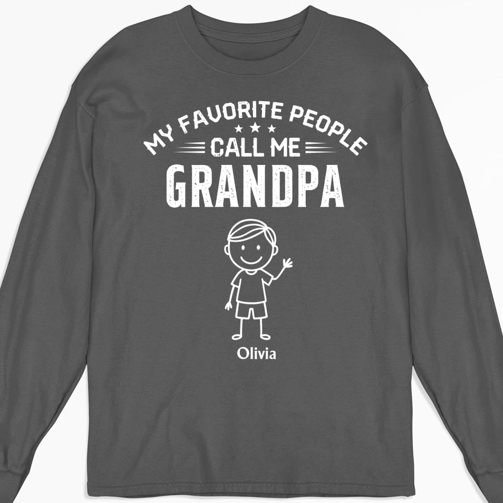 Custom Father's Day, Special Gift for Dad & Grandpa • Call Me Grandpa - Personalized Shirt