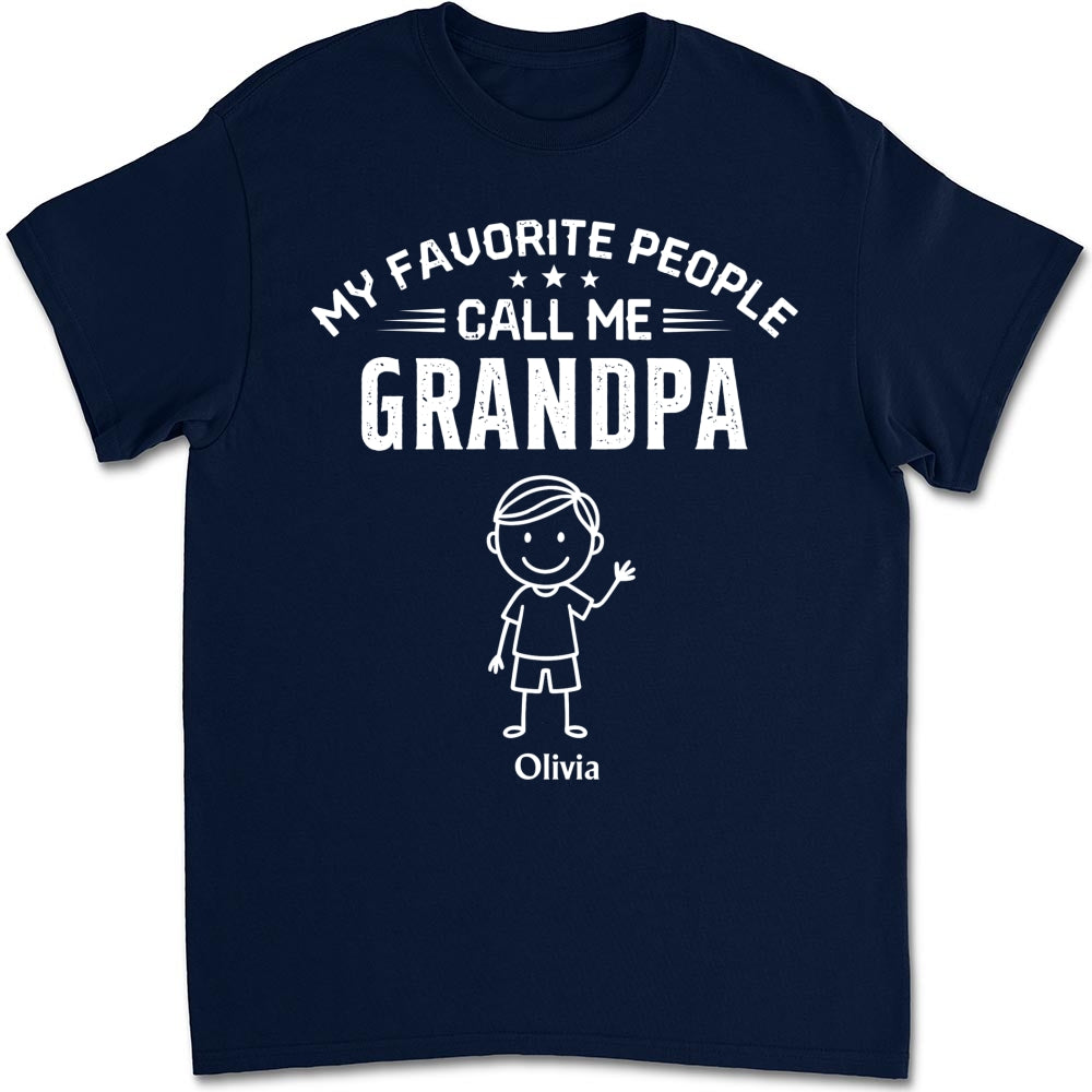 Custom Father's Day, Special Gift for Dad & Grandpa • Call Me Grandpa - Personalized Shirt