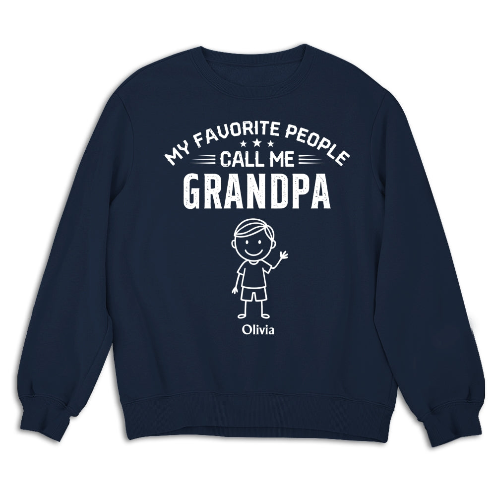 Custom Father's Day, Special Gift for Dad & Grandpa • Call Me Grandpa - Personalized Shirt