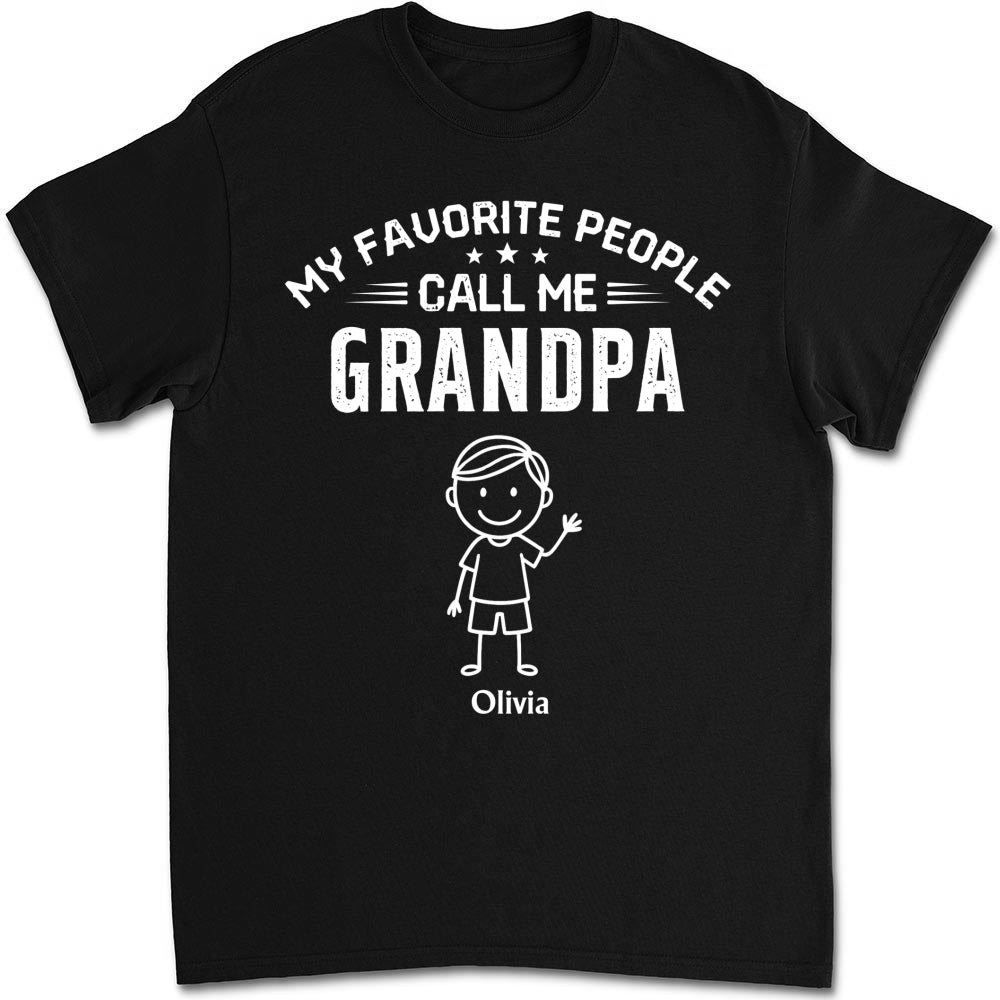 Custom Father's Day, Special Gift for Dad & Grandpa • Call Me Grandpa - Personalized Shirt