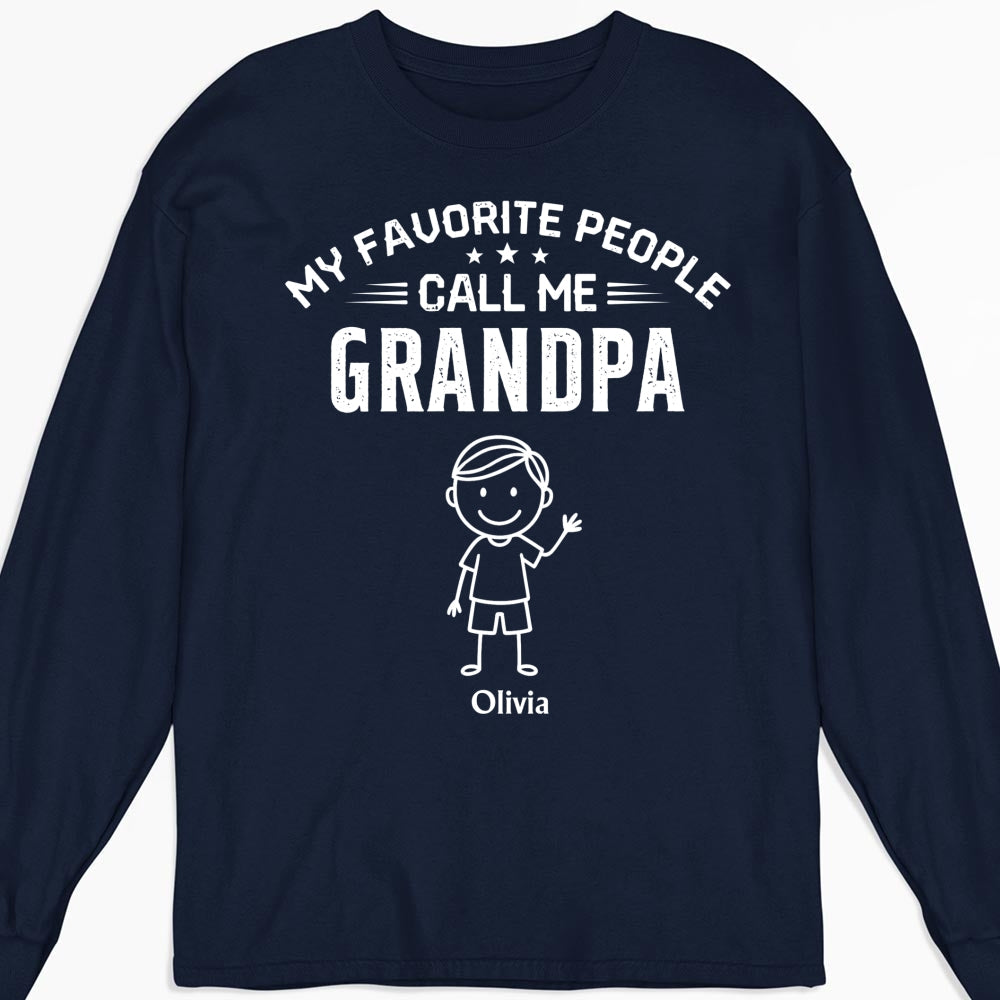 Custom Father's Day, Special Gift for Dad & Grandpa • Call Me Grandpa - Personalized Shirt