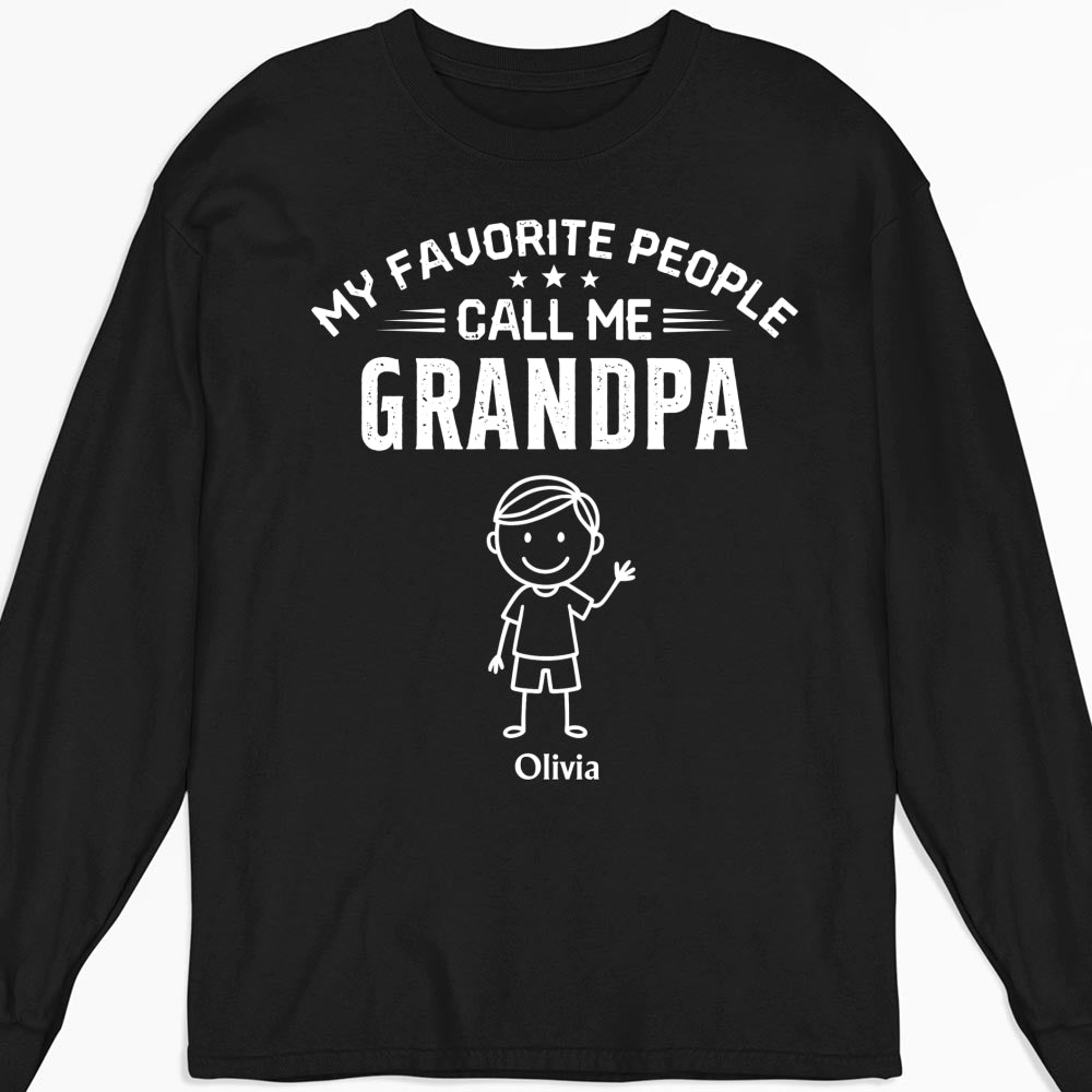 Custom Father's Day, Special Gift for Dad & Grandpa • Call Me Grandpa - Personalized Shirt