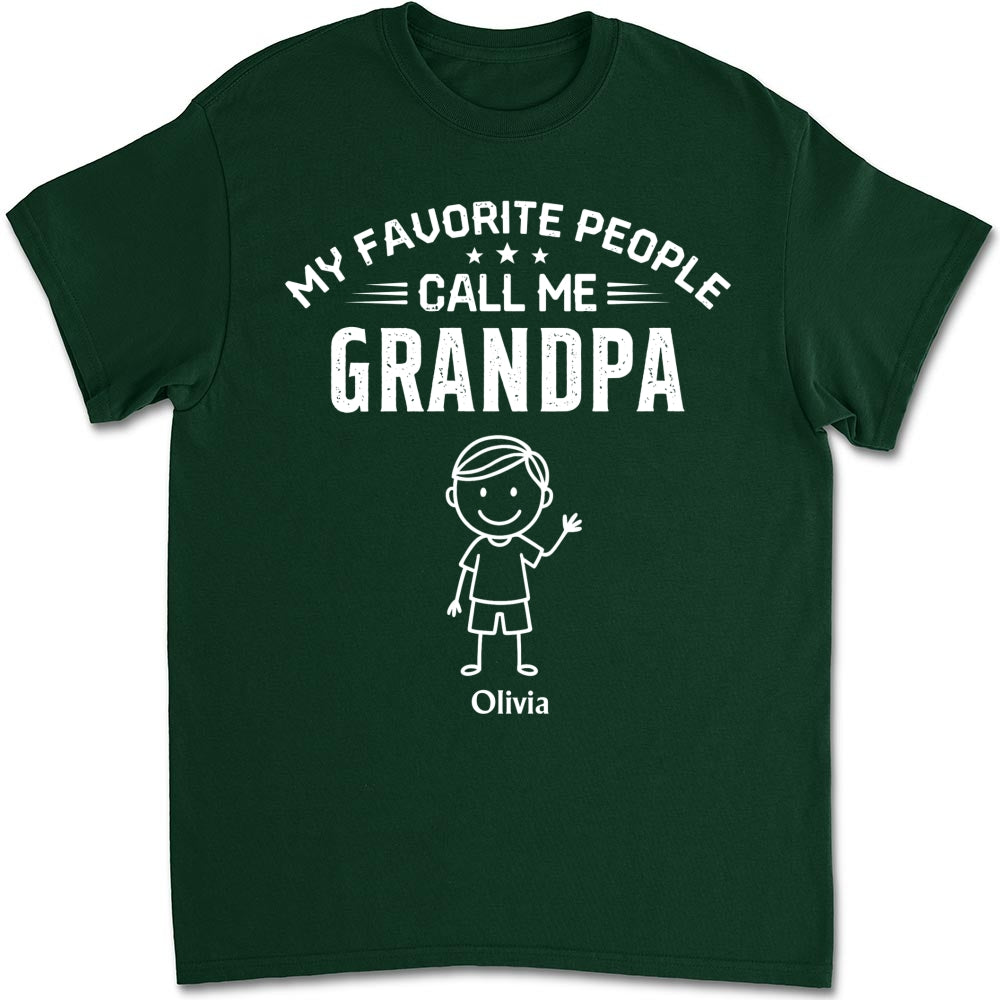 Custom Father's Day, Special Gift for Dad & Grandpa • Call Me Grandpa - Personalized Shirt