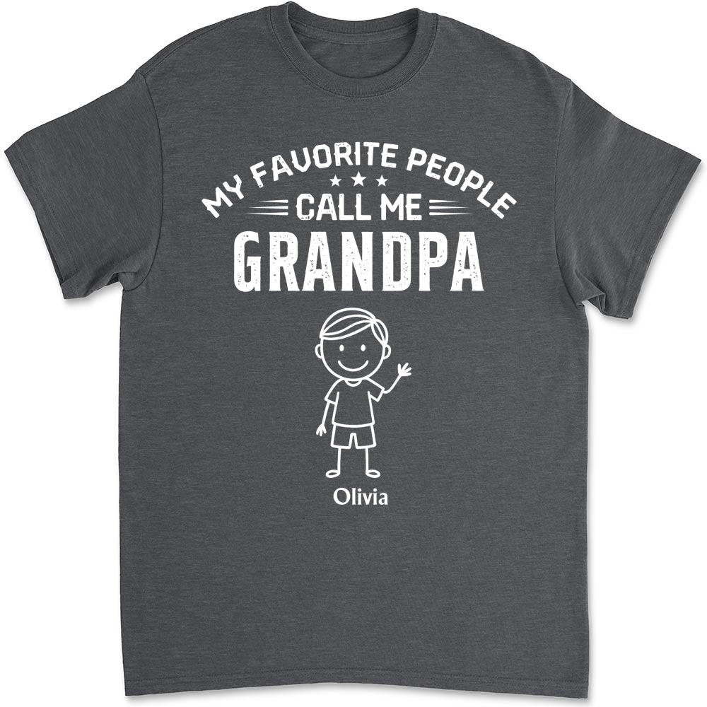 Custom Father's Day, Special Gift for Dad & Grandpa • Call Me Grandpa - Personalized Shirt