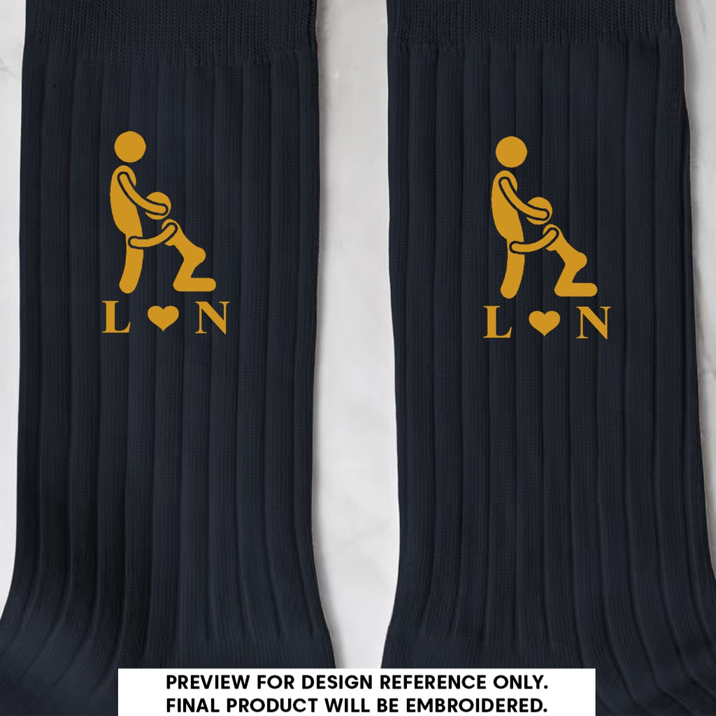 Naughty Couple - Personalized Men Socks