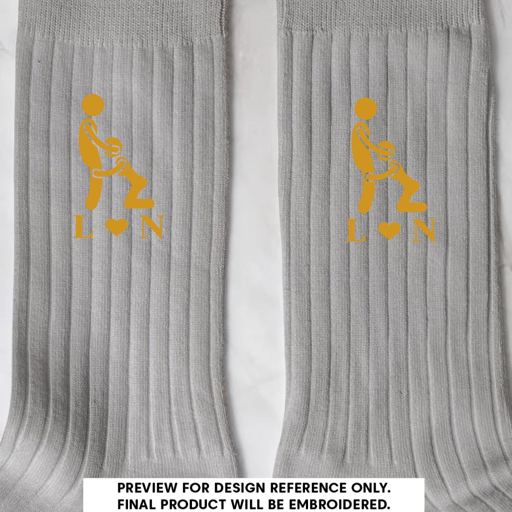 Naughty Couple - Personalized Men Socks